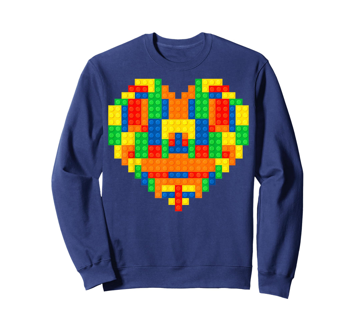 Funny Builder Brick Heart Valentine Boy Kid Outfits T-Shirt