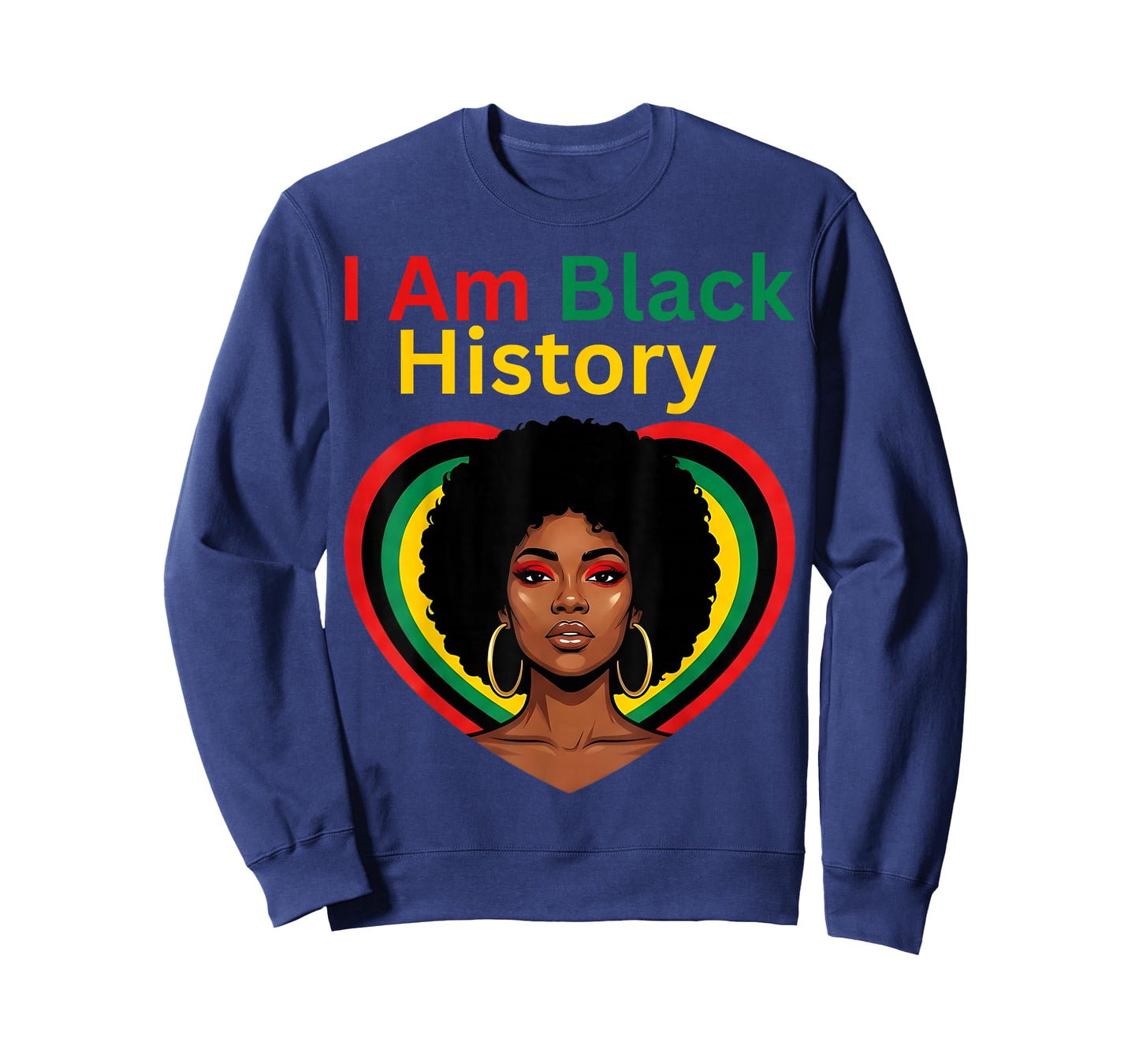 I Am Black History Heart Month Pride Men Women T-Shirt