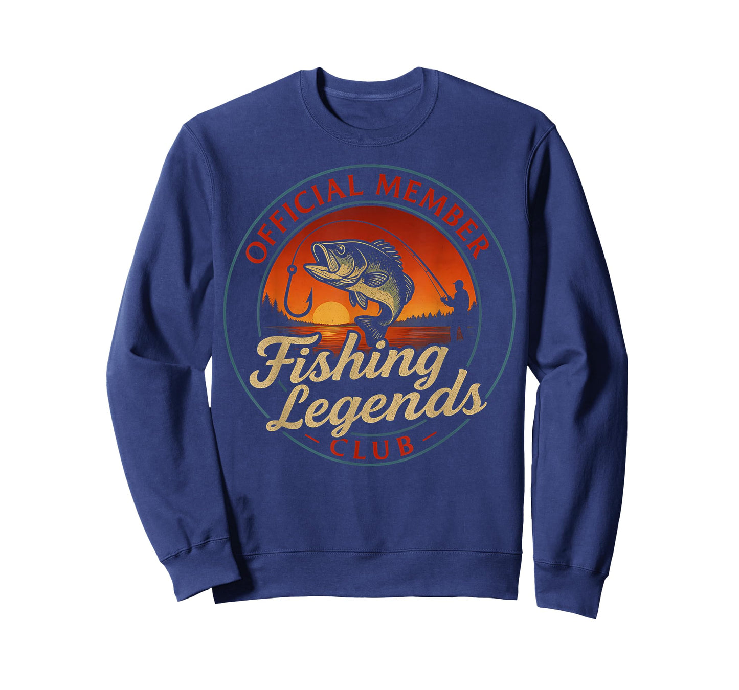 Fisherman Vintage Cool Fishing Legends Club Official Funny T-Shirt