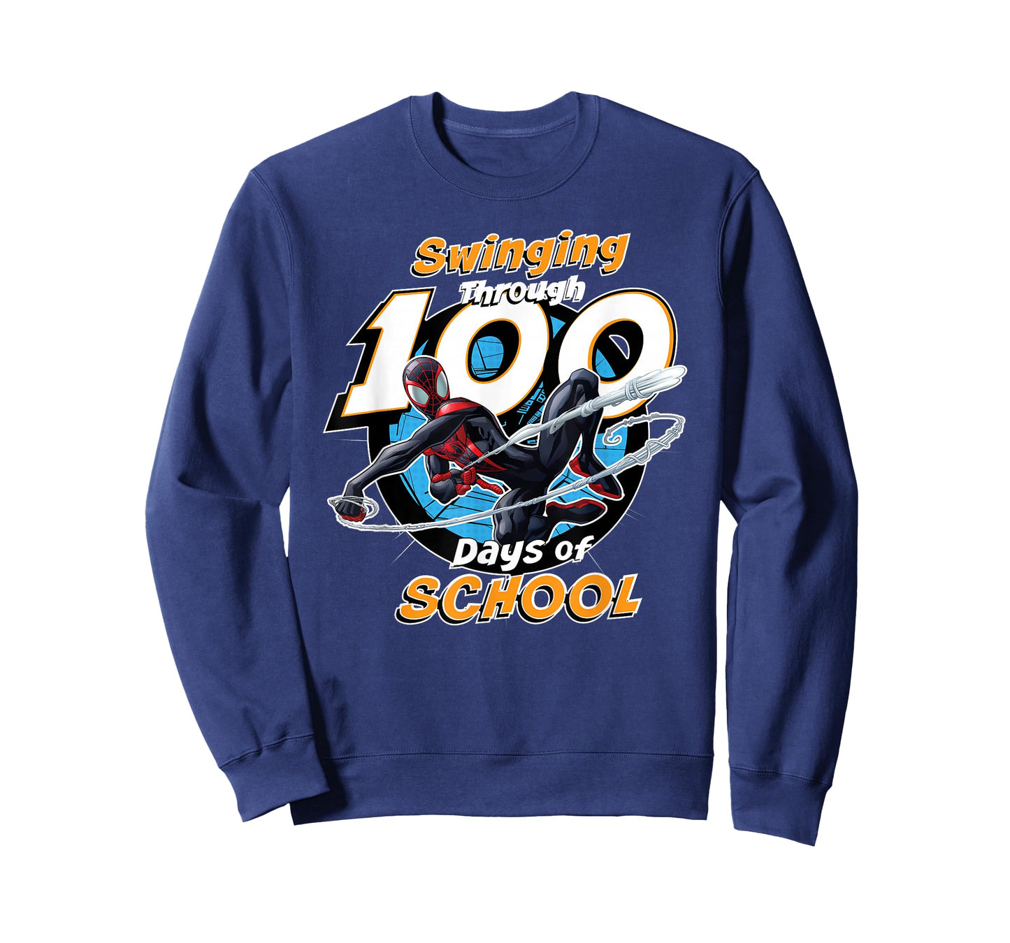 Marvel Miles Morales Spider-Man 100 Days of School 100th Day T-Shirt