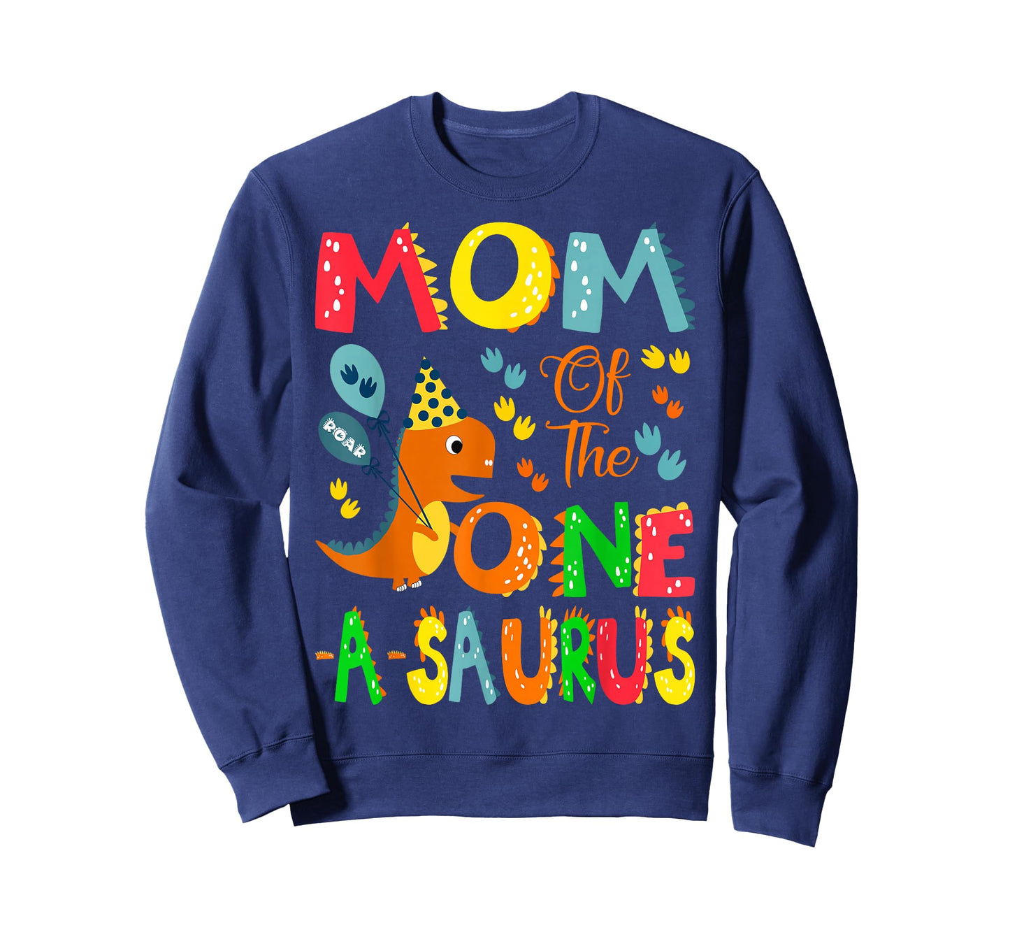 Mom of The One-A-Saurus 1st Birthday Boy Dinosaur Lover T-Shirt