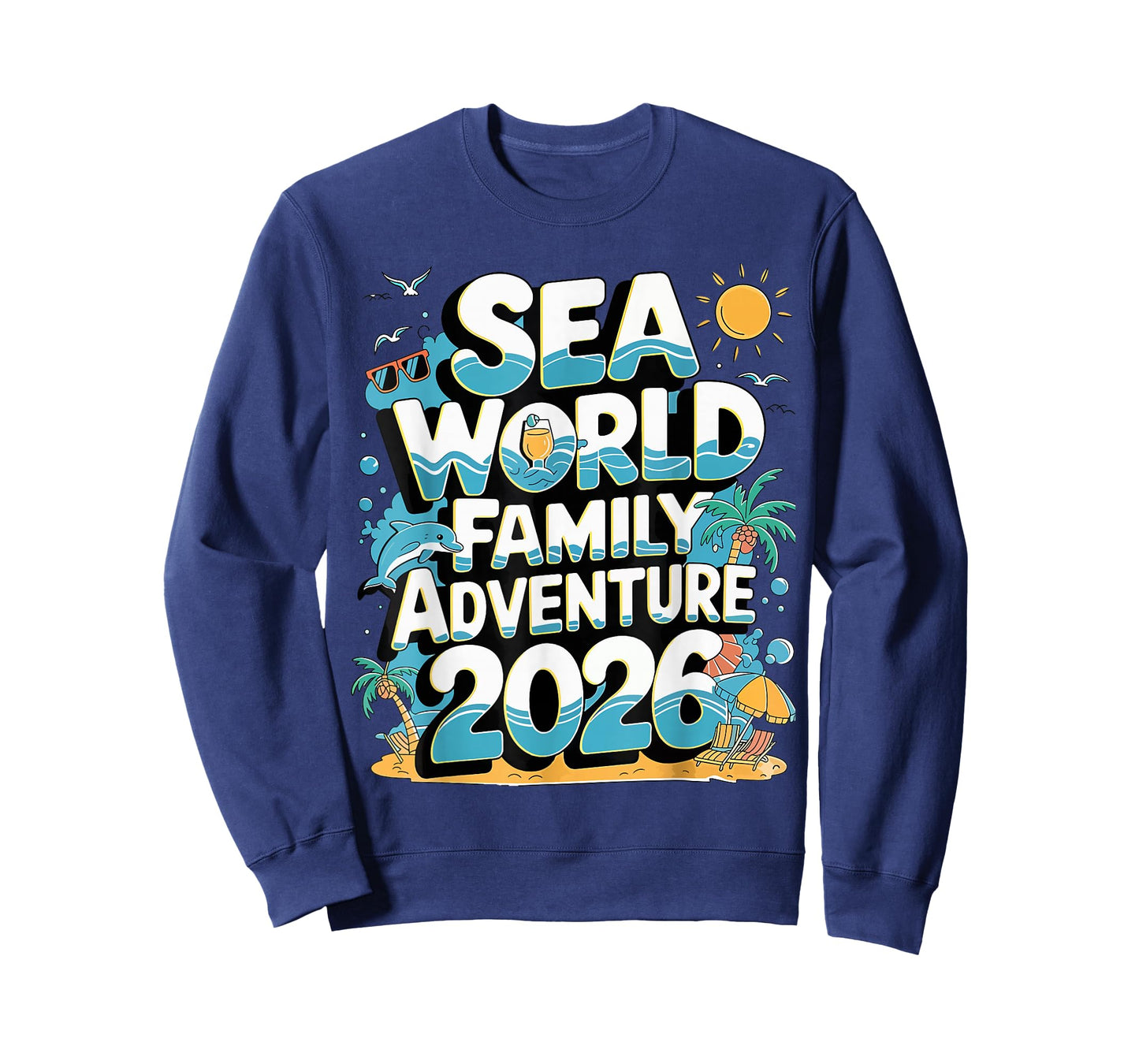 Sea World Dolphin Family Adventure Trip 2026 Spring Break T-Shirt