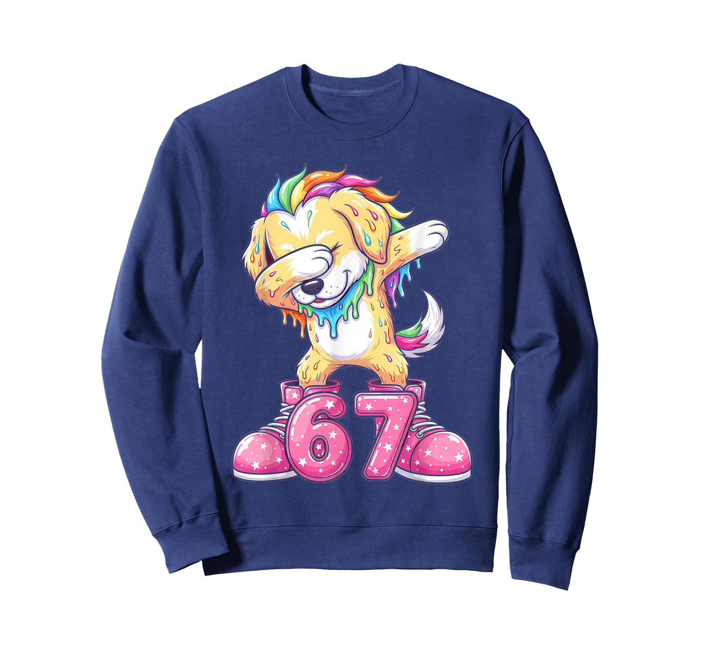 67 Christmas Funny 67 Brainrot Youth Kids Dog 67 T-Shirt