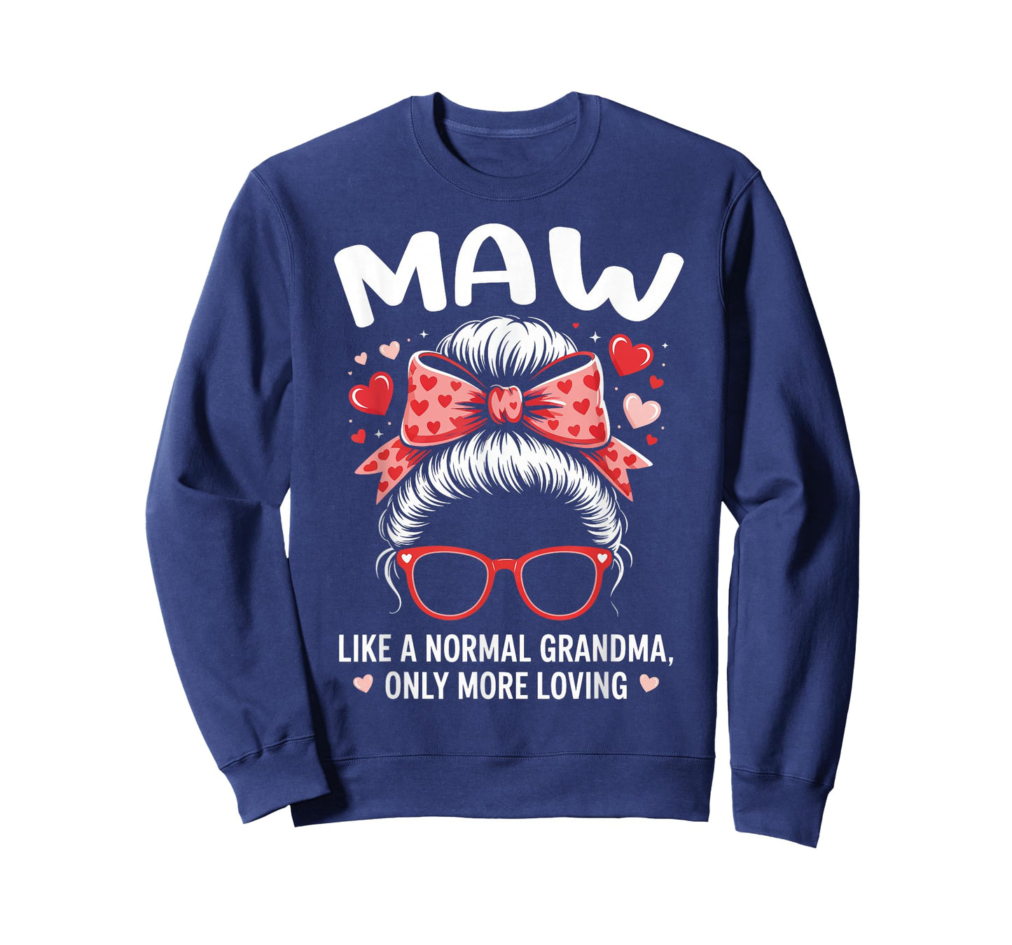 Maw Valentine Quote for Loving Grandma with Cute Bow T-Shirt