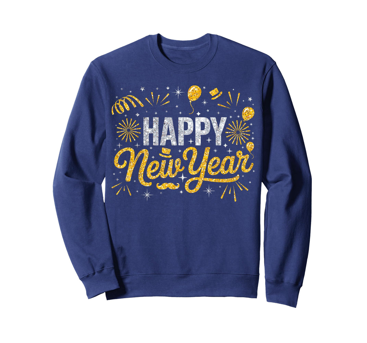 Happy New Year's Eve 2026 Fireworks Balloons Family Matching T-Shirt