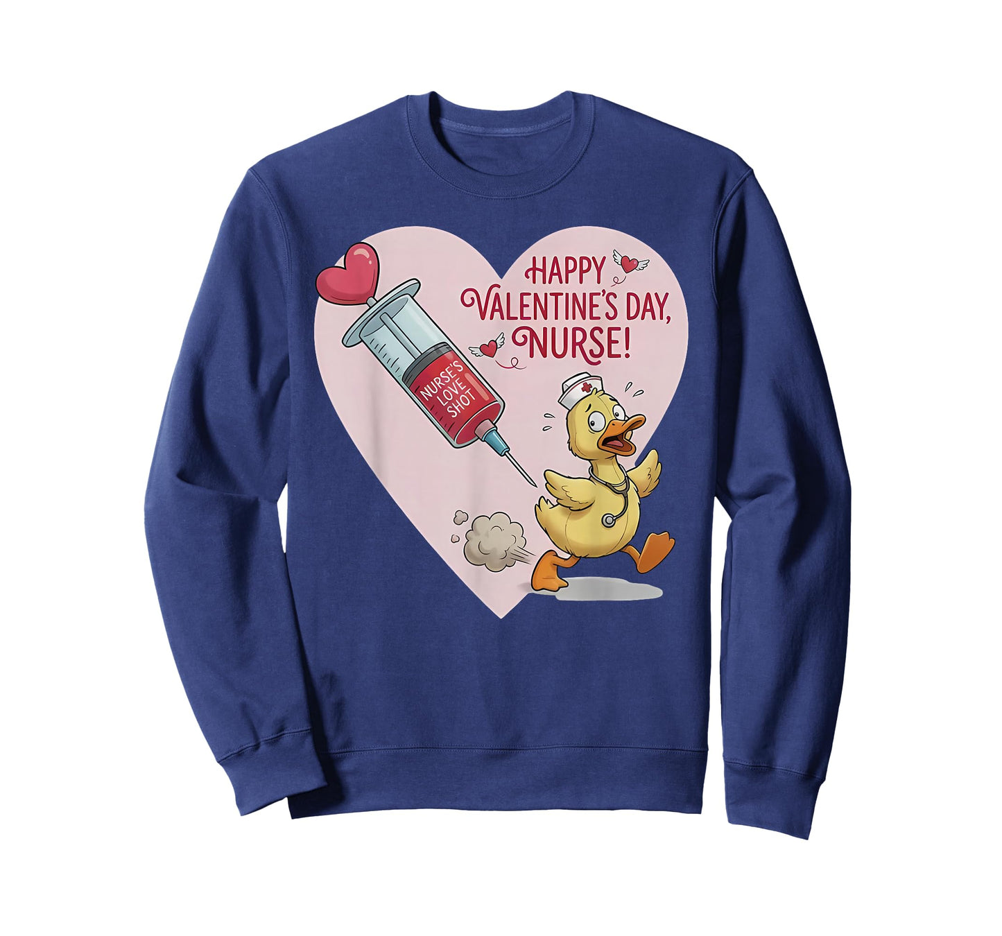 Happy Valentine’s Day Nurse Funny Goose Nurse T-Shirt