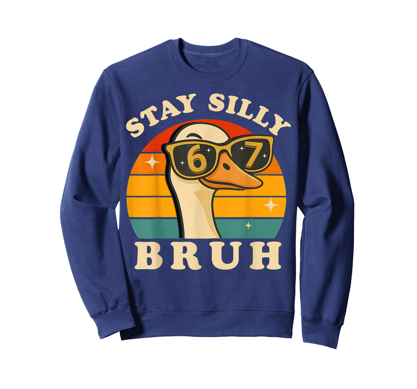 Funny Silly Goose 67 Bruh Boys Kids 6 7 Meme Six Seven Retro T-Shirt