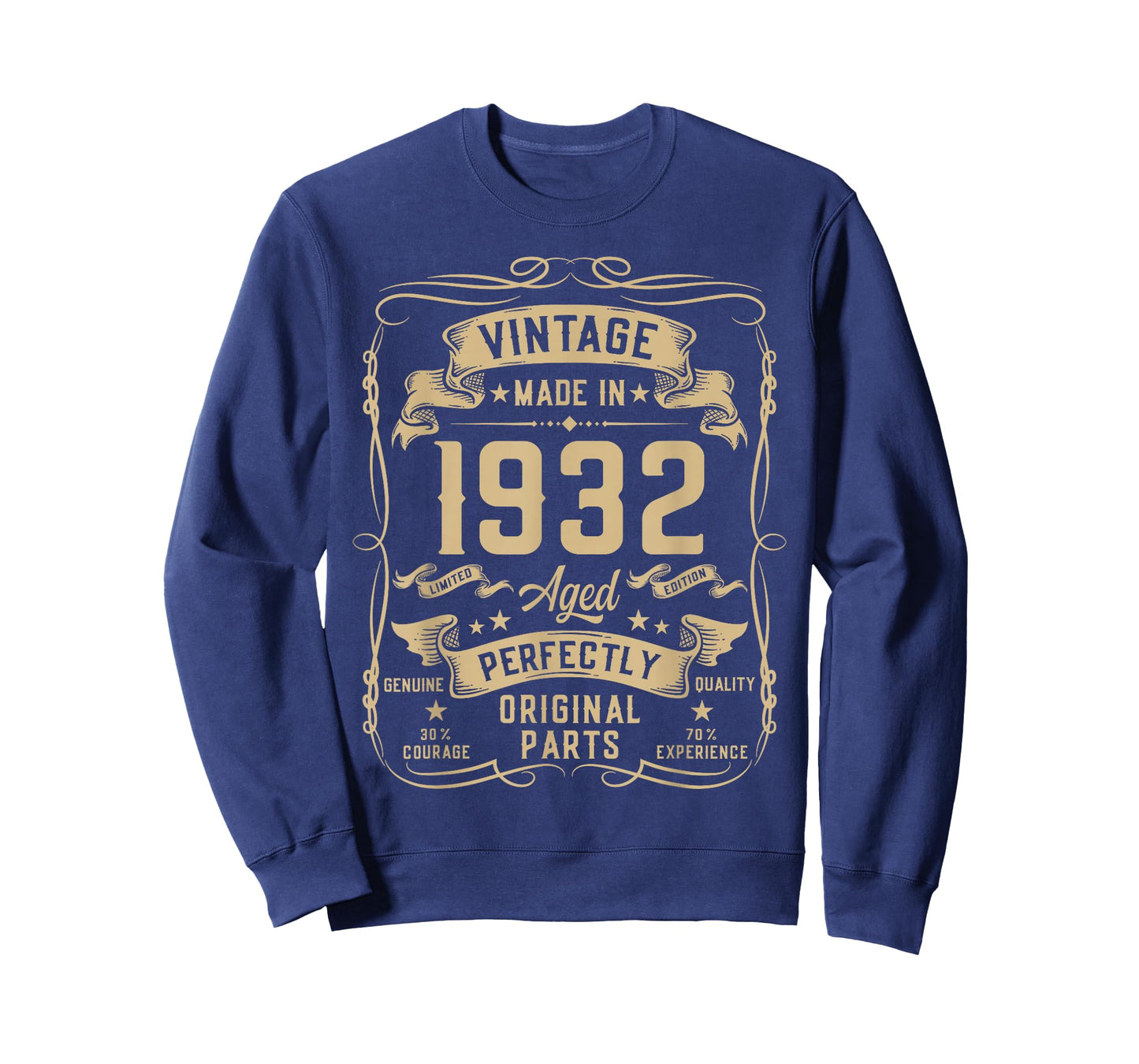 Vintage 1932 94yr 94th Birthday Gifts for Men 94 Years Old T-Shirt