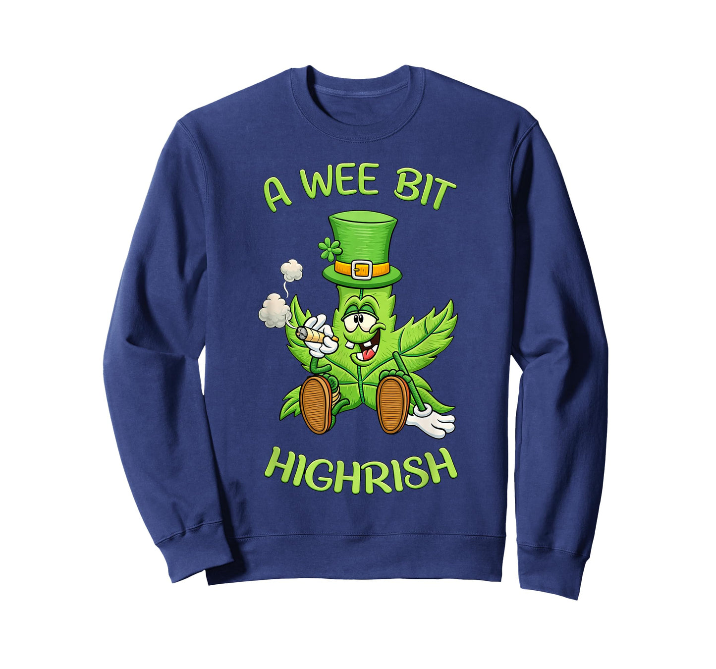 A Wee Bit Highrish Funny Irish Humor St Patrick Art T-Shirt