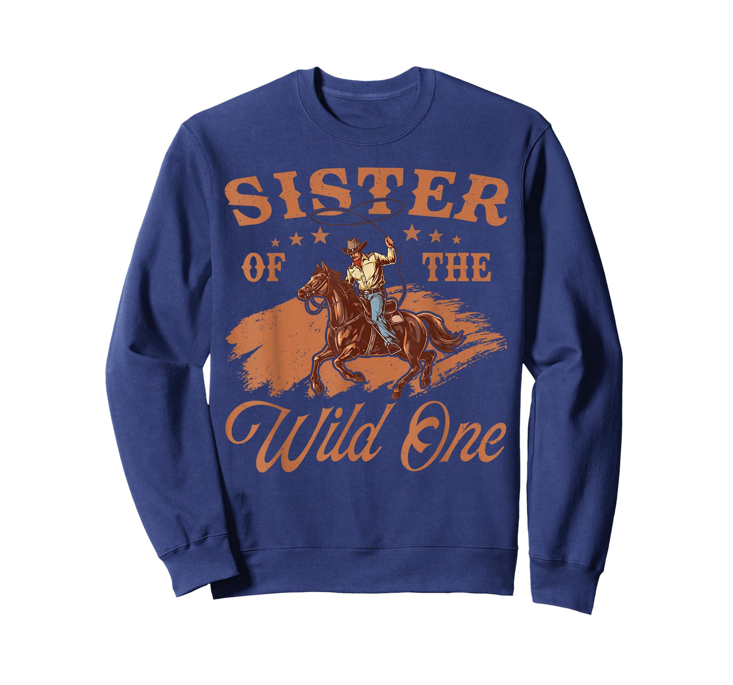 Sister of The Wild One Cowboy Western Rodeo Party Matching T-Shirt