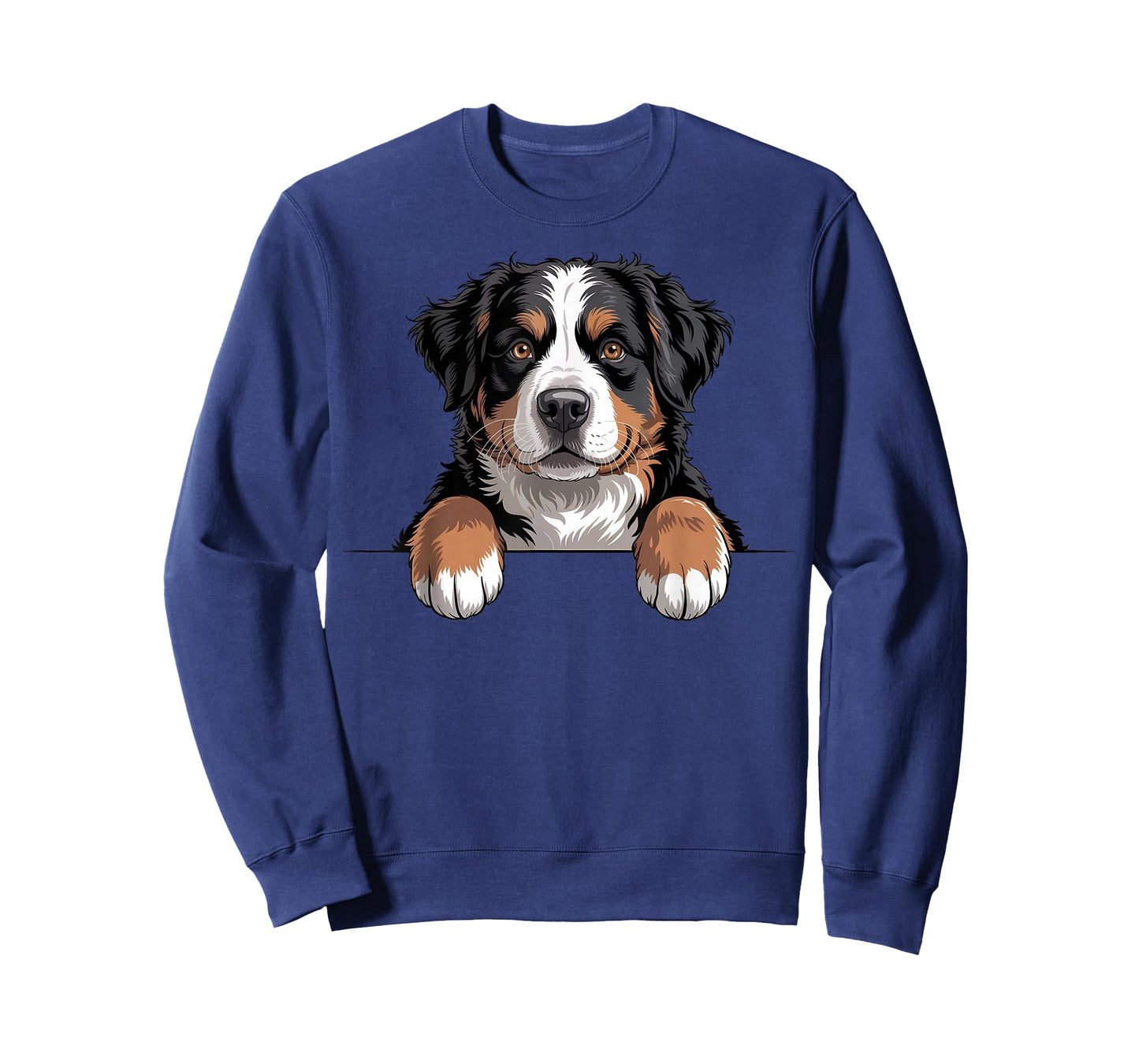 Bernese Mountain Dog Funny Peeking Pocket Berner Puppy T-Shirt