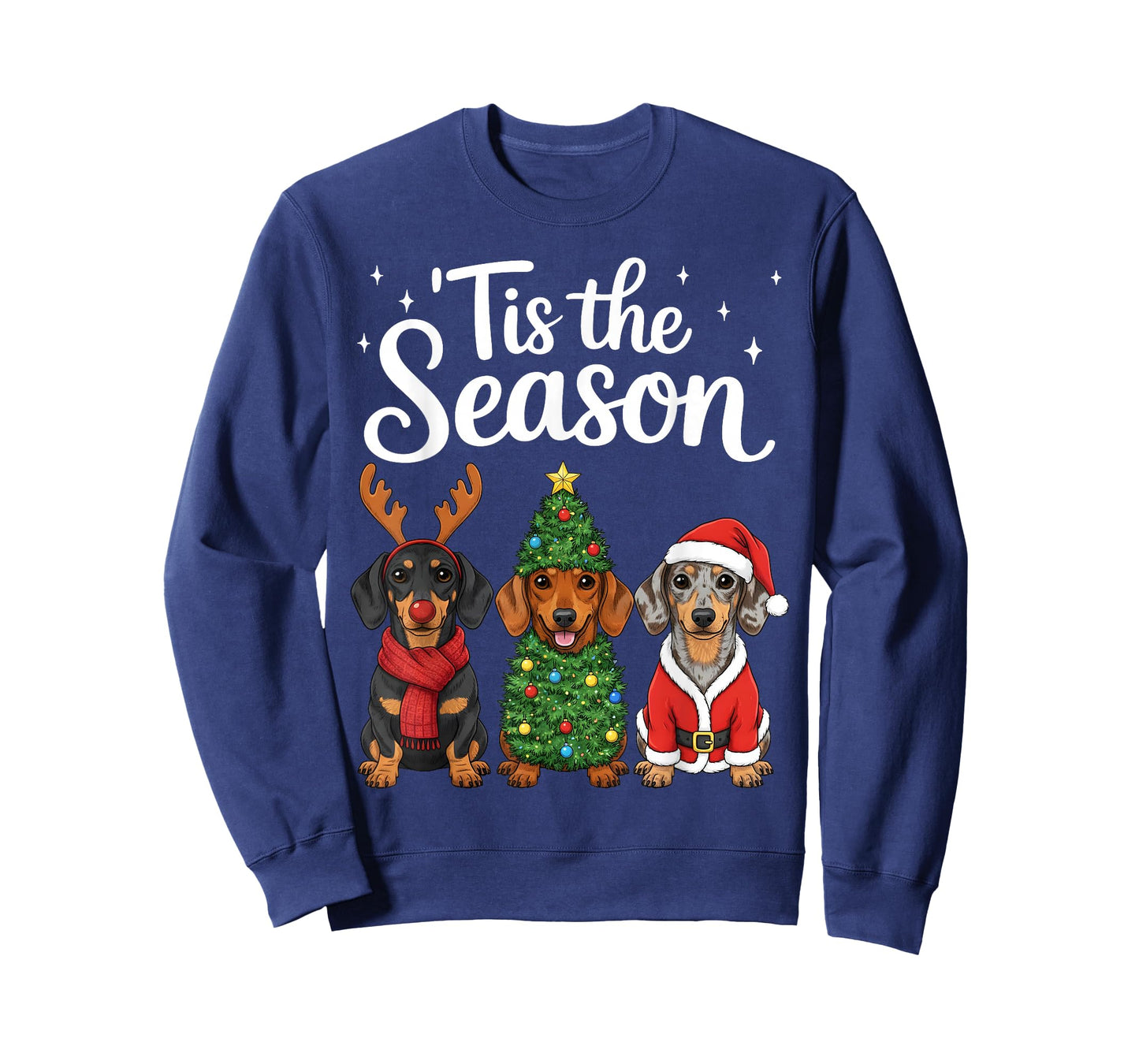 Tis The Season Dachshund Christmas Santa Weiner Dog Lover T-Shirt