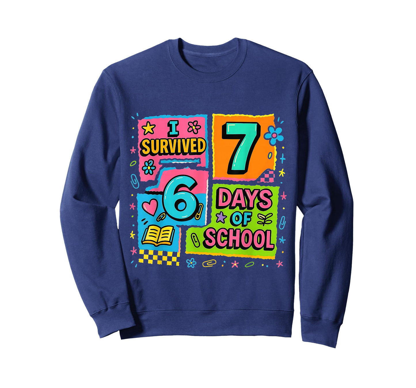 I Survived 67 Days of School Colorful Funny Meme Design T-Shirt