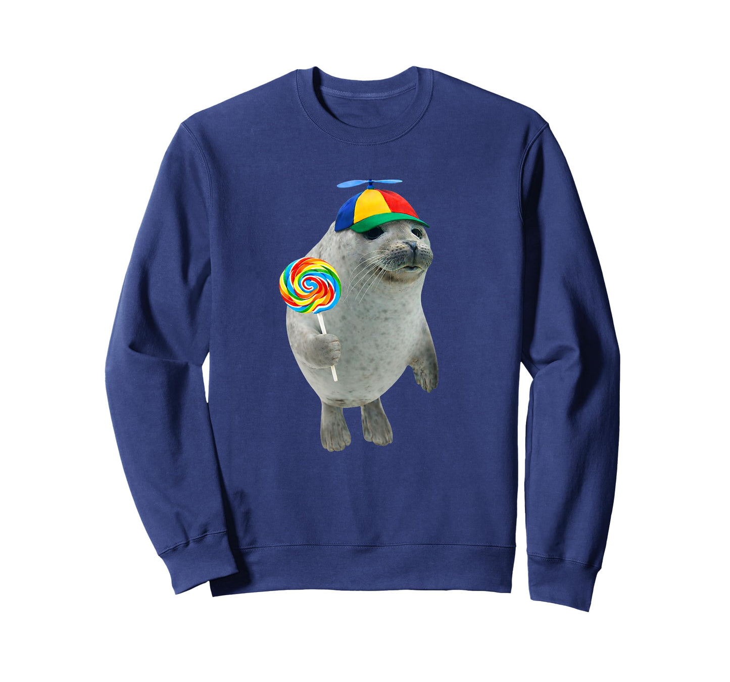 Silly Seal with Lollipop Meme T-Shirt