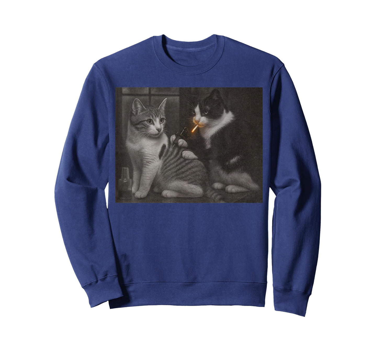Vintage Cat Tattoo Inked Kitty Artist Funny Meme Men Women T-Shirt