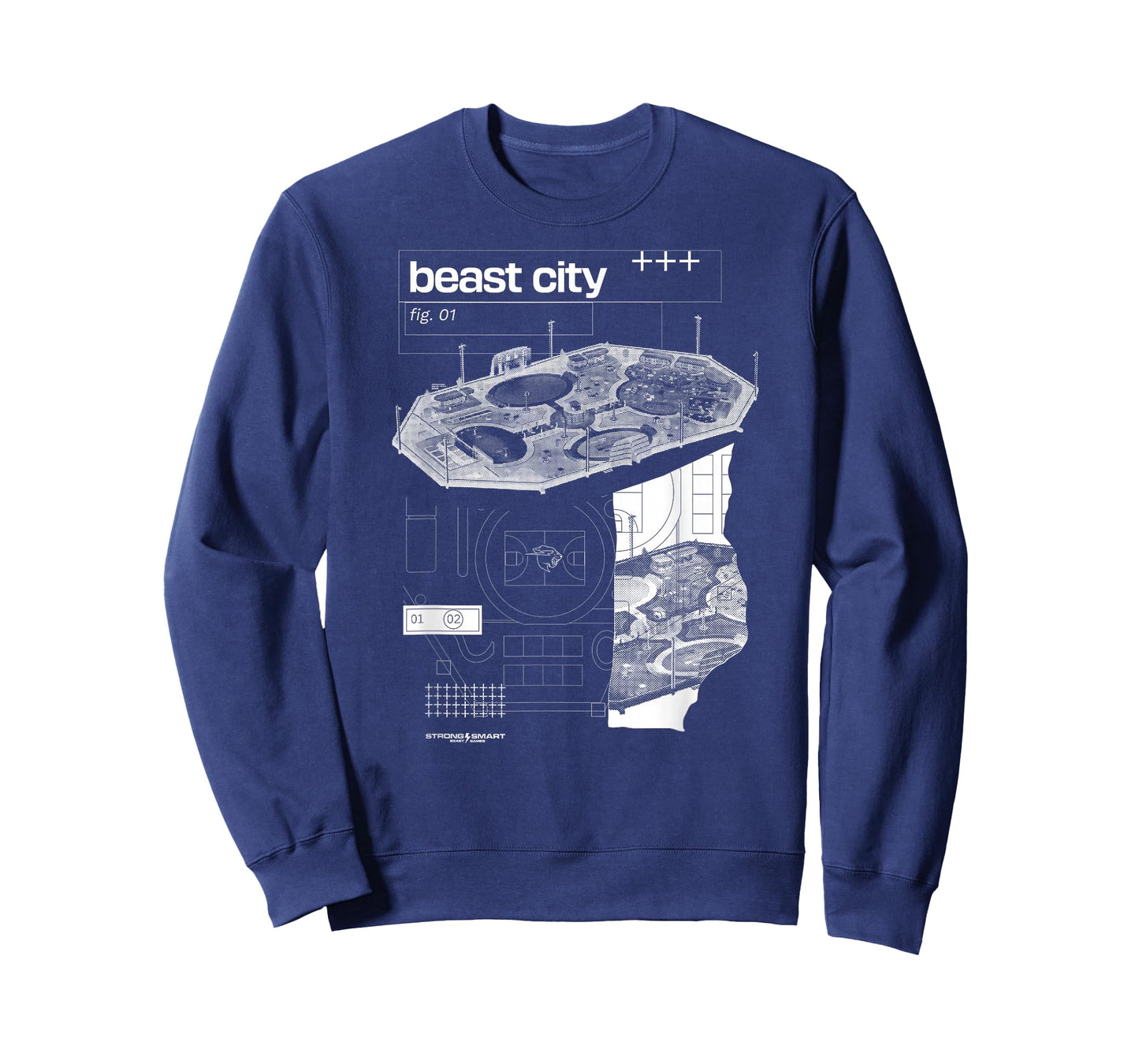 Beast Games 2 City Blue Print T-Shirt
