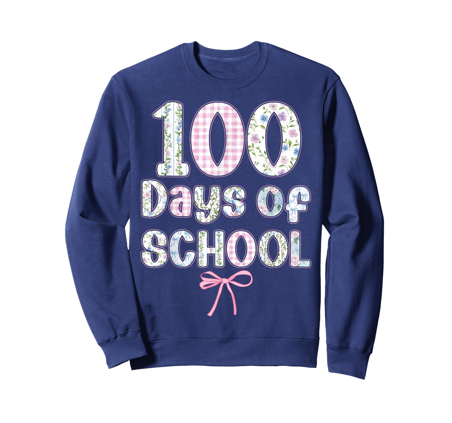 100 Days of School Coquette Bow 100th Day of School Teachers T-Shirt