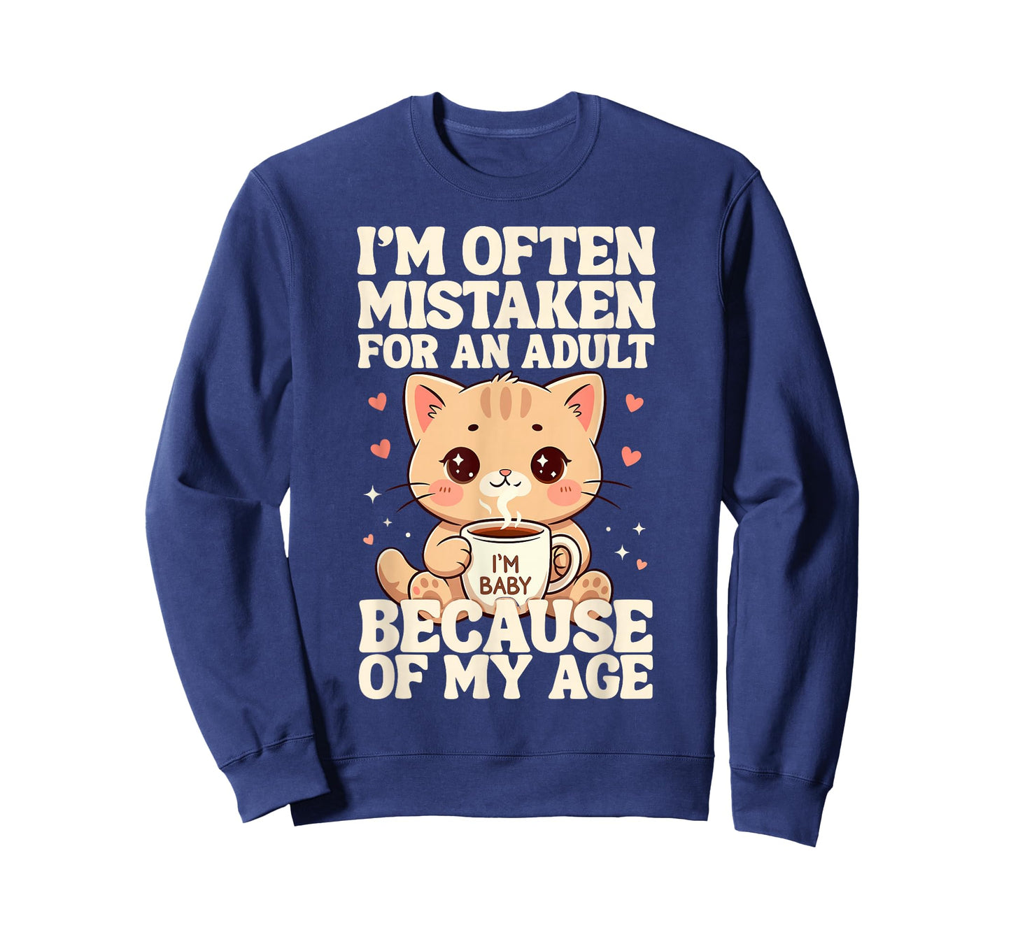 I'm Often Mistaken for an Adult Because of My Age Funny Cat T-Shirt