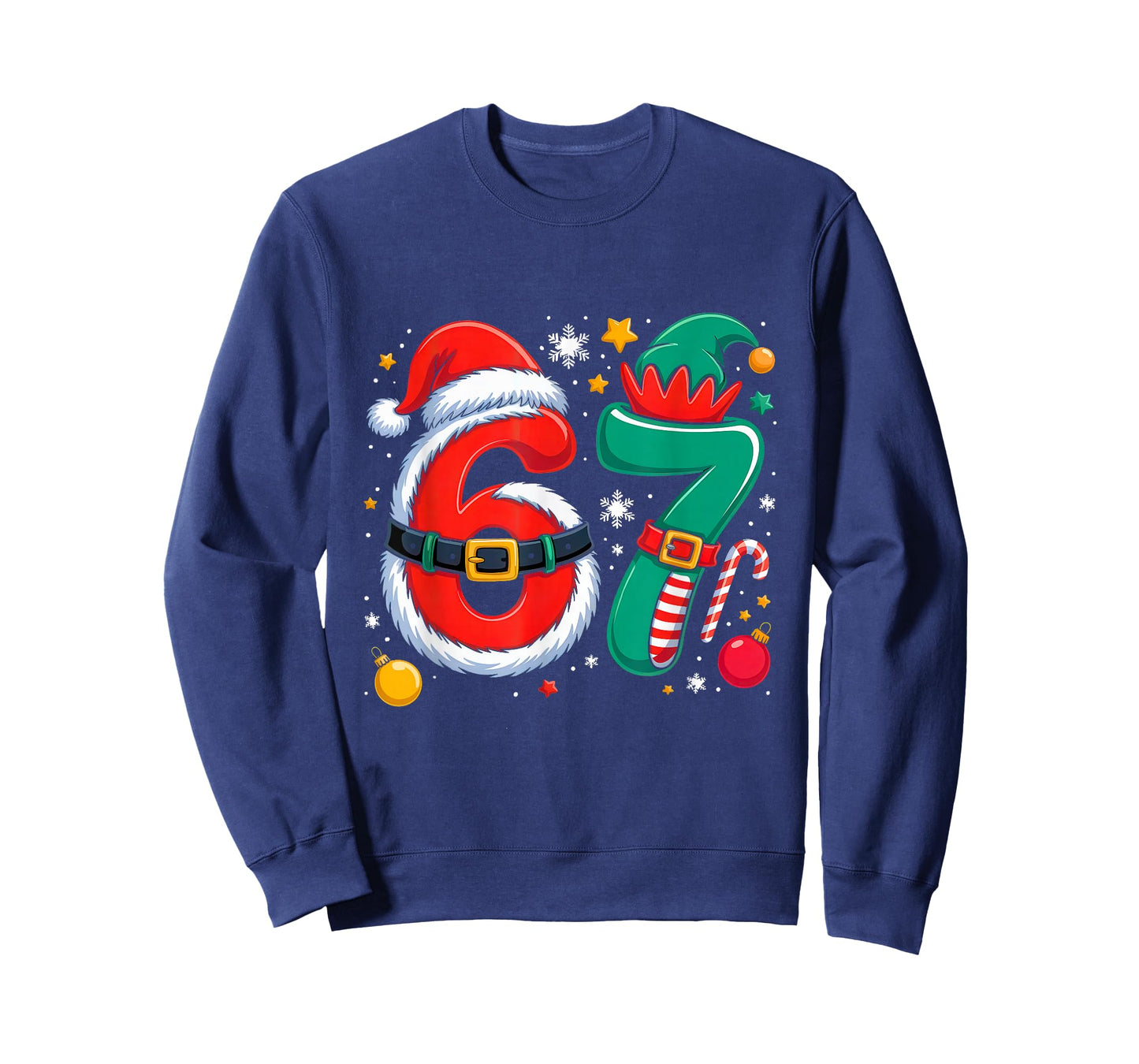 6 7 Christmas Six Seven Meme Pajamas Gen Alpha Slang T-Shirt