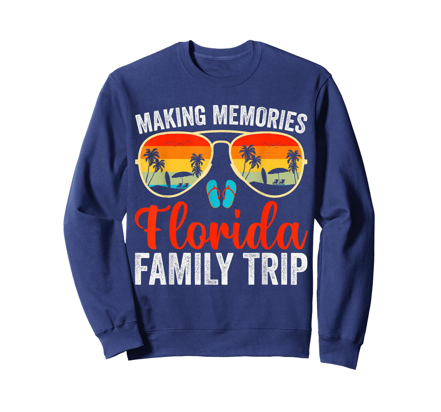 Florida Family Vacation Sunset Palm Trees FL Trip Souvenir T-Shirt