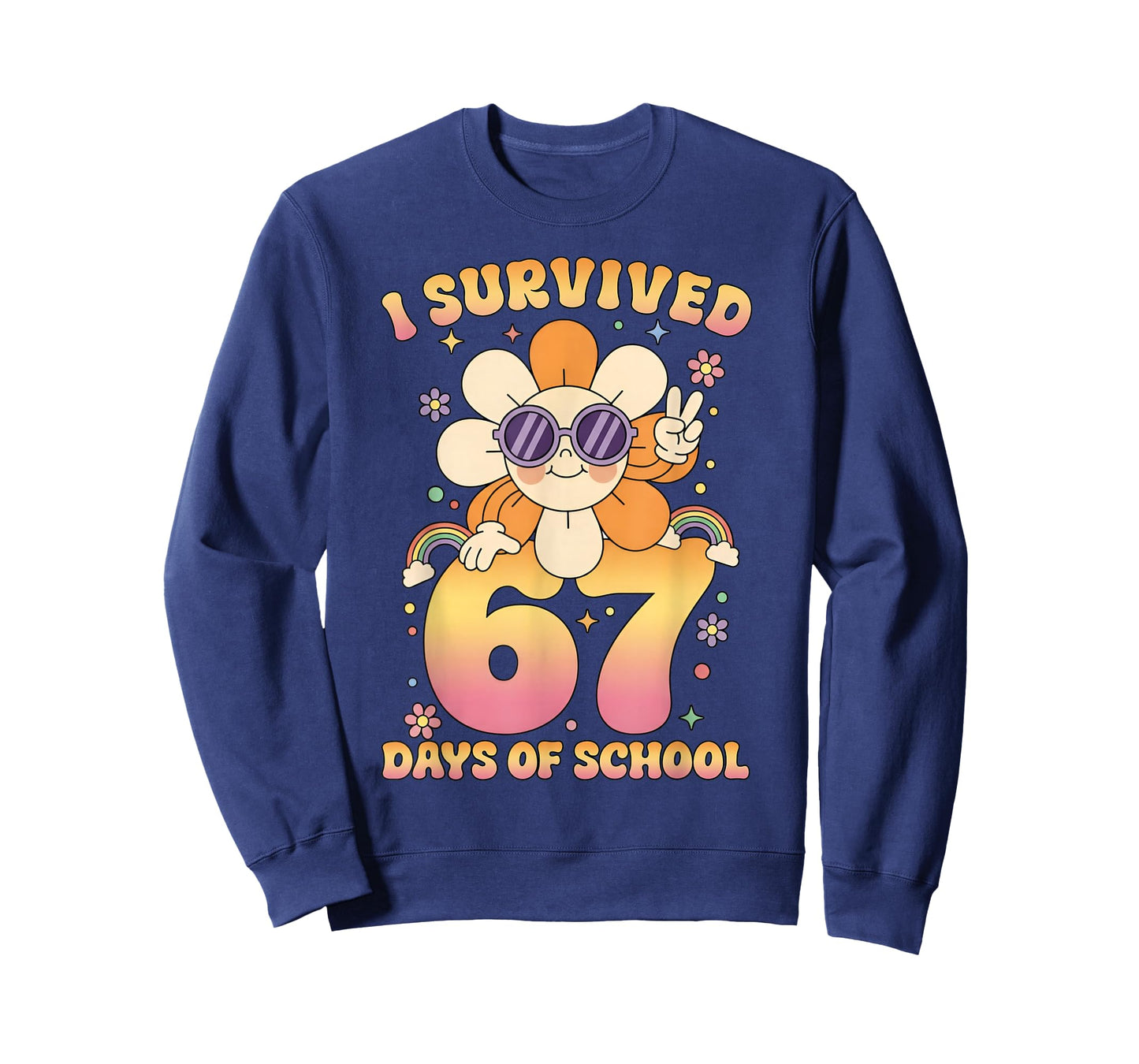 I Survived 67 Days of School Funny Meme Teacher Student T-Shirt