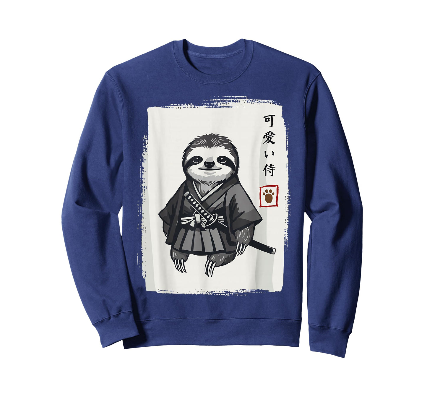 Samurai Sloth Shirts for Women Men Vintage Graphic Japanese T-Shirt