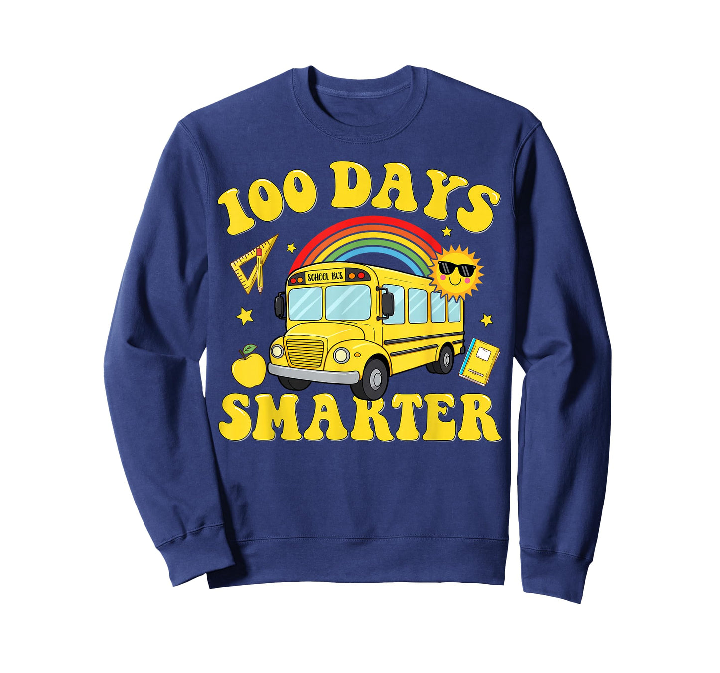 100 Days Smarter for Kid Boys Girls Youth Students 100th Day T-Shirt
