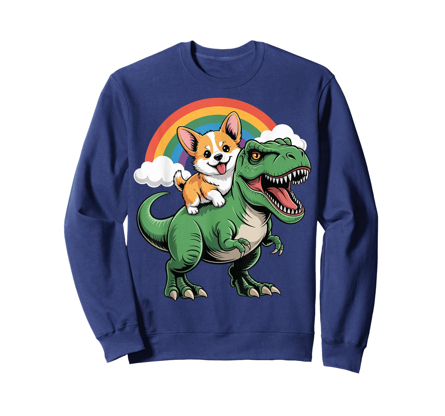 Corgi Riding T-Rex T-Shirt