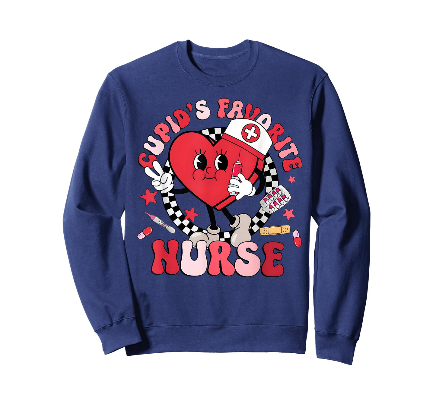 Valentine Cupid's Favorite Nurse Heart Cupid Girl Women T-Shirt