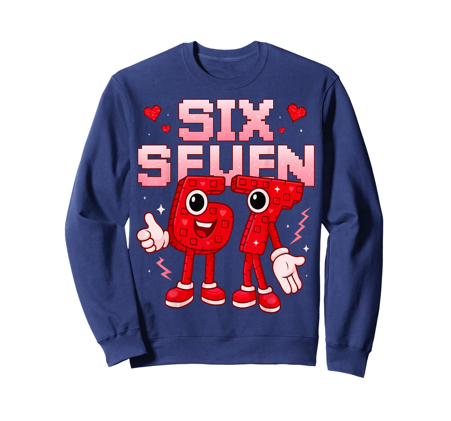 67 Six Seven for Kids Boys Youth Womens Adult Valentines Day T-Shirt