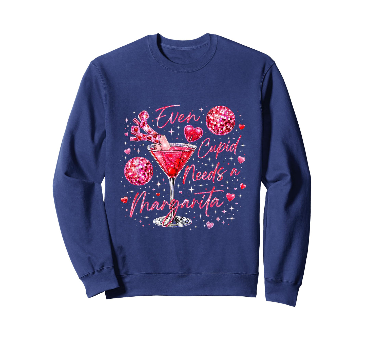 Trendy Valentine Even Cupid Need A Margarita Retro Funny T-Shirt