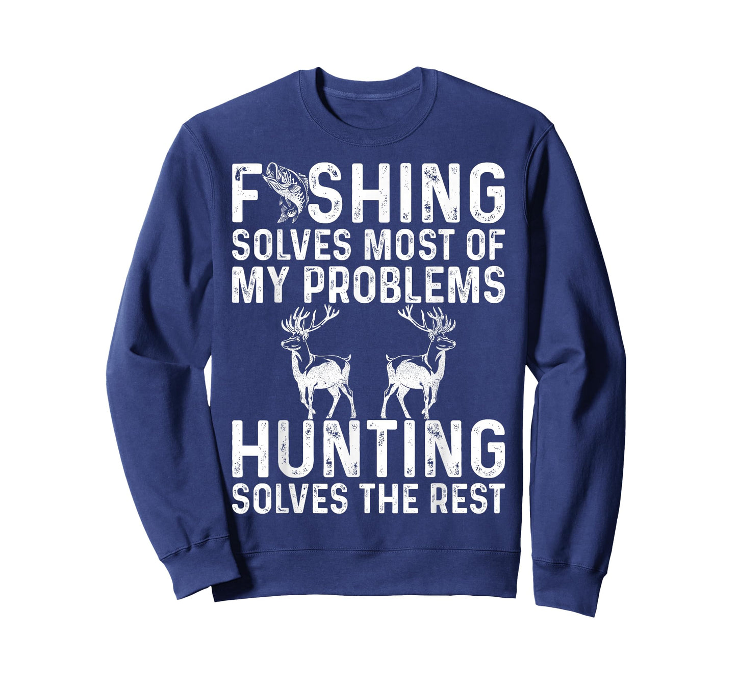Fishing & Hunting Solve My Problems Funny T-Shirt