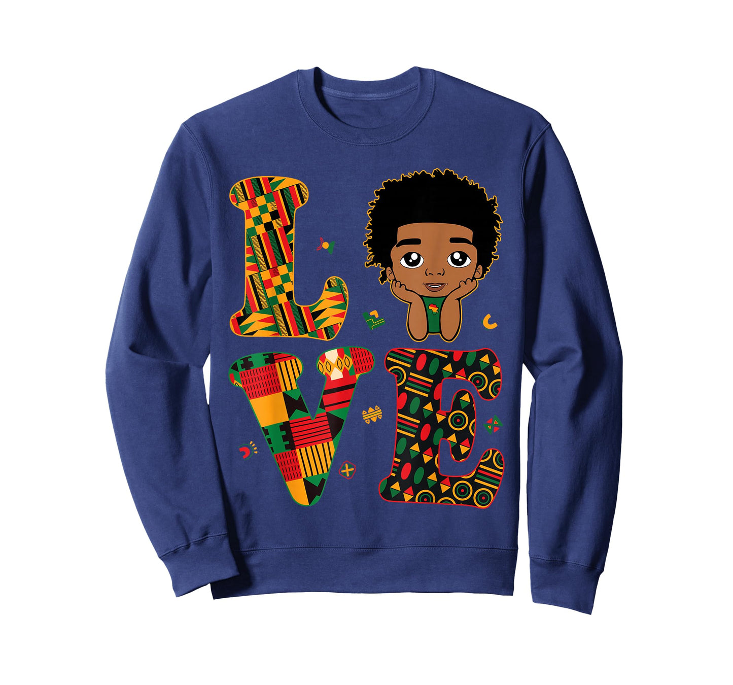 Love African Kente Toddler Boys Black History Month Proud T-Shirt