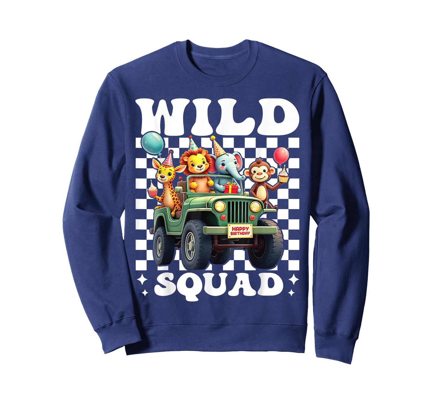 Wild Squad Zoo Born 2 be Wild Birthday Safari Jungle Animal T-Shirt