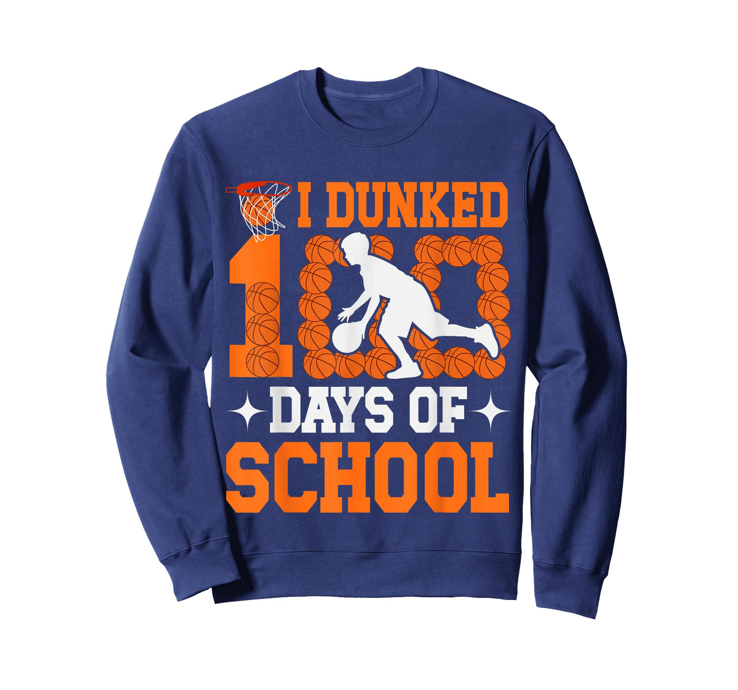 I Dunked 100 Days of School Basketball Lover Teacher Student T-Shirt