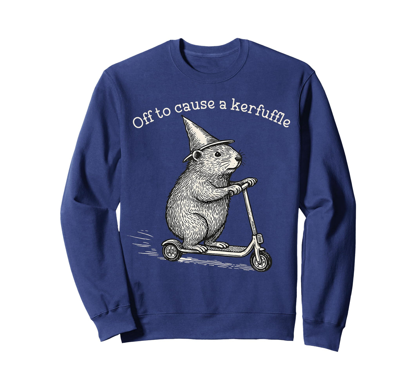 Whimsical Capy Wizard Off to Cause A Kerfuffle Meme Capybara T-Shirt