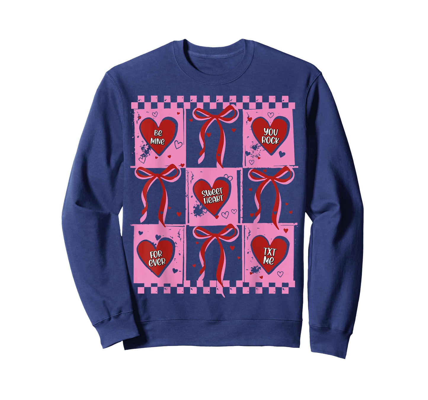 Candy Sweet Hearts Love Valentines Day Coquette Bow T-Shirt