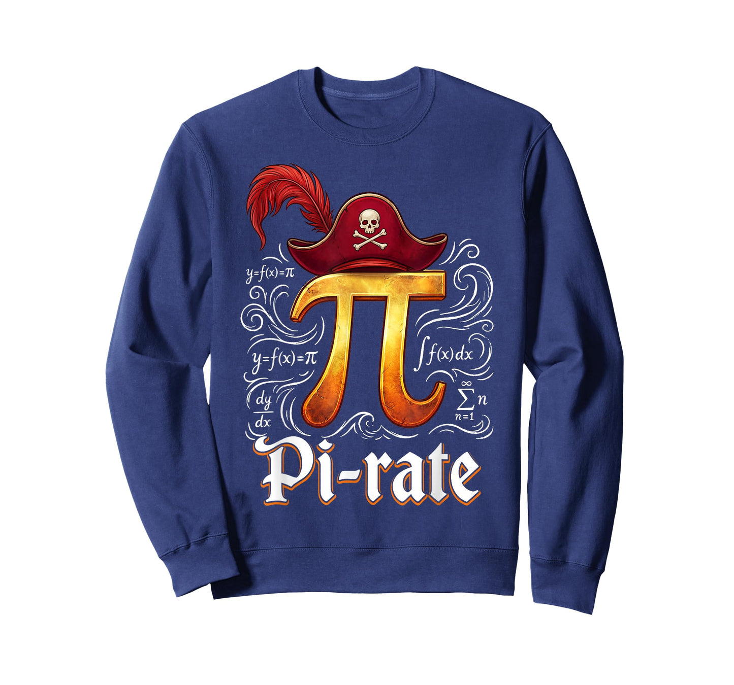 Pi Rate Science Student Math Teacher Funny Pi Day Pirate T-Shirt