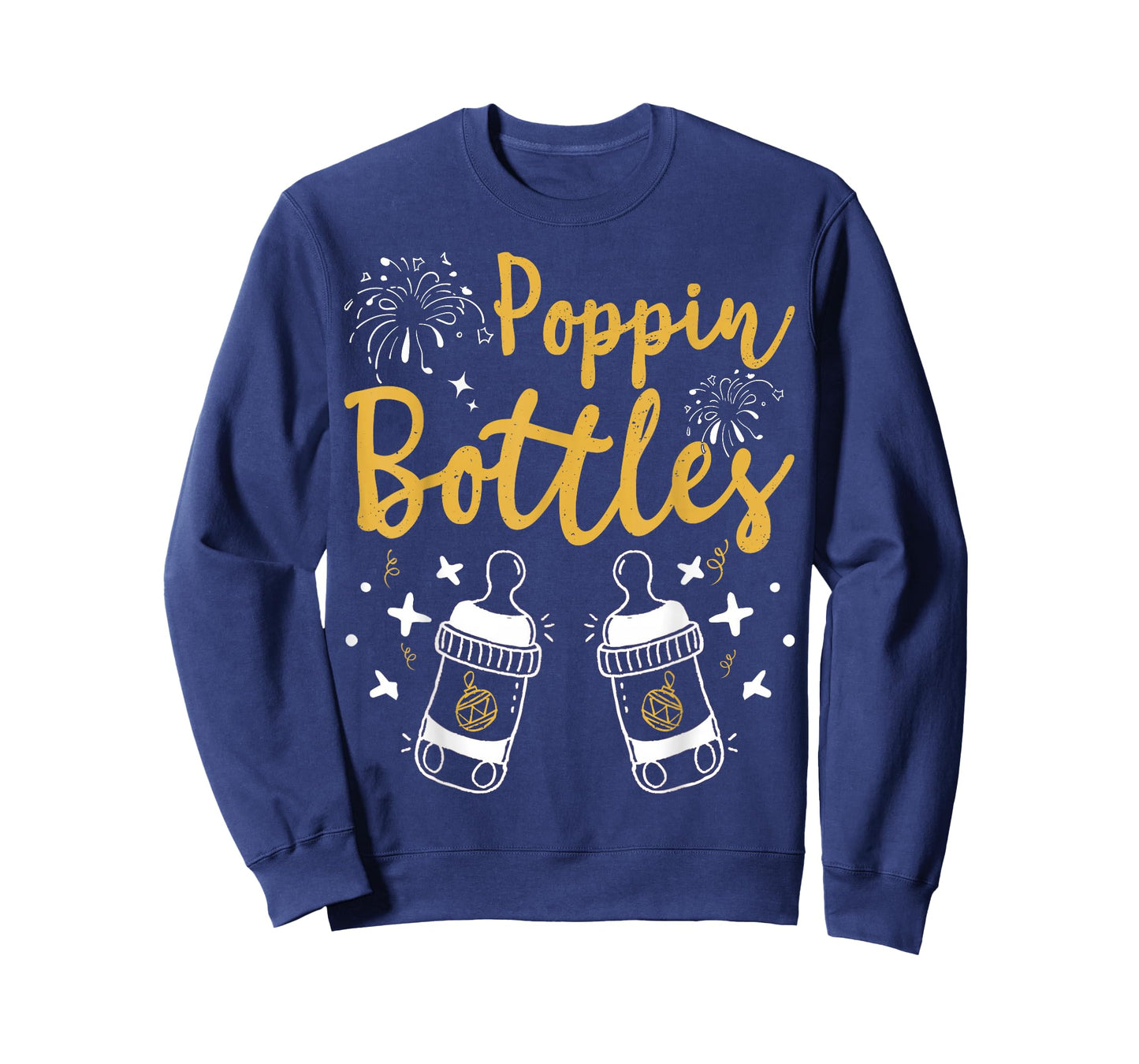 Poppin Bottles for New Year PICU ER Nurse Christmas Bauble T-Shirt