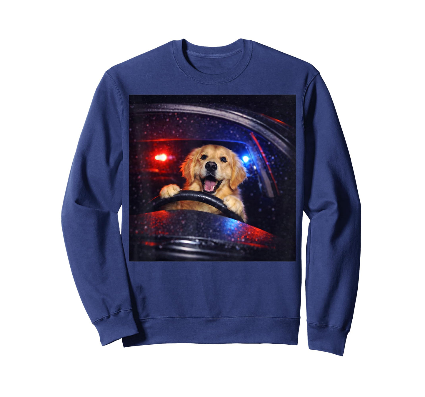 Funny Golden Retriever Driving Meme Dog Driving A Car T-Shirt