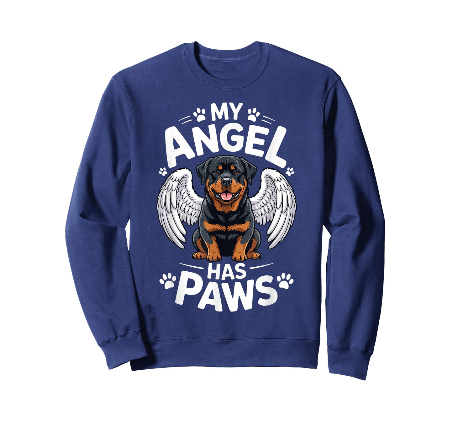My Angel Has Paws Rottweiler Dog Memorial Goodbye T-Shirt