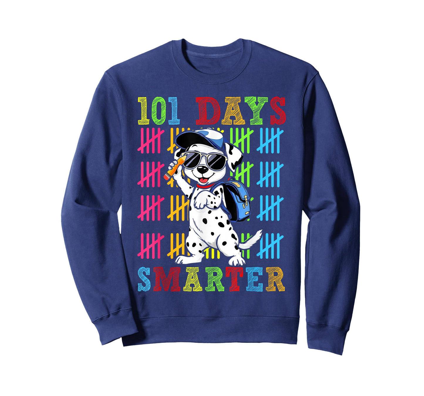 101 Days Smarter Dabbing Cute Dog Teachers Students Kids T-Shirt