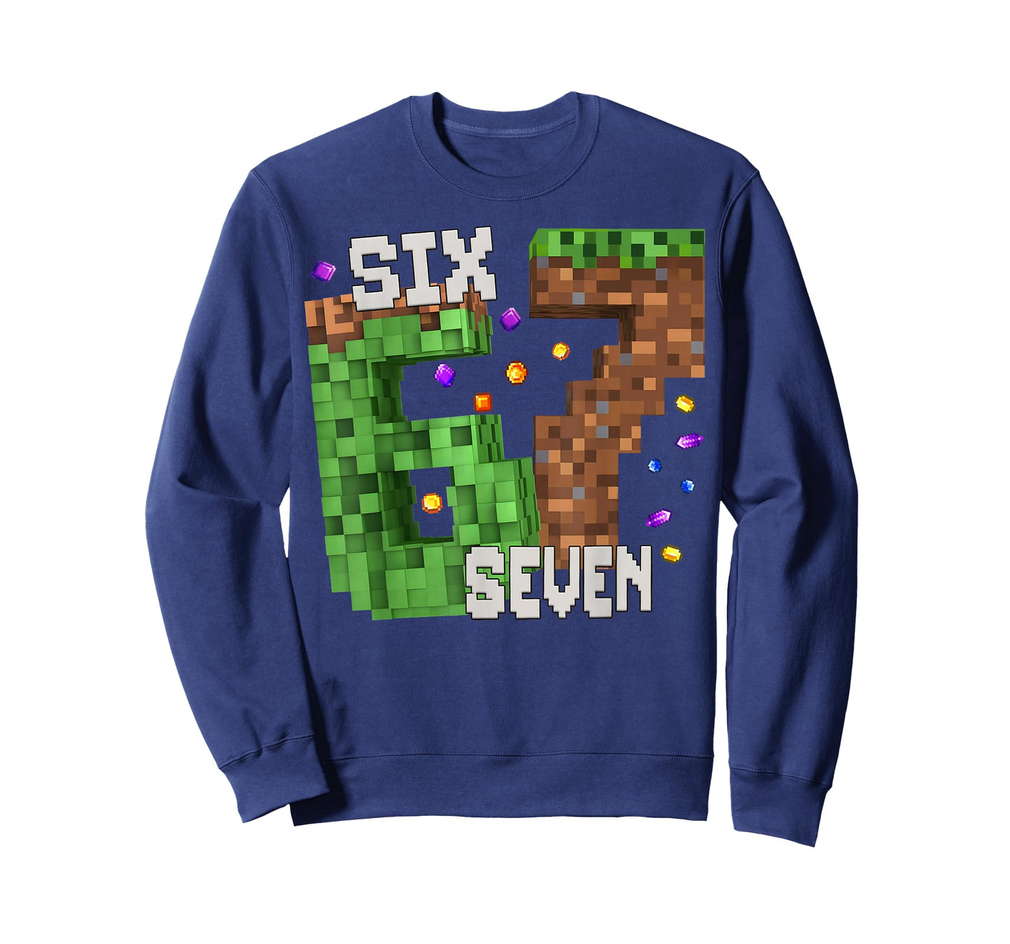 Funny Pixel Six Seven 67 Gamer Birthday for Men Boys Kids T-Shirt