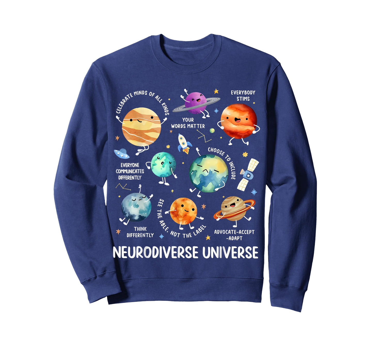 Neurodiverse Universe Neurodiversity Autism Awareness Kids T-Shirt