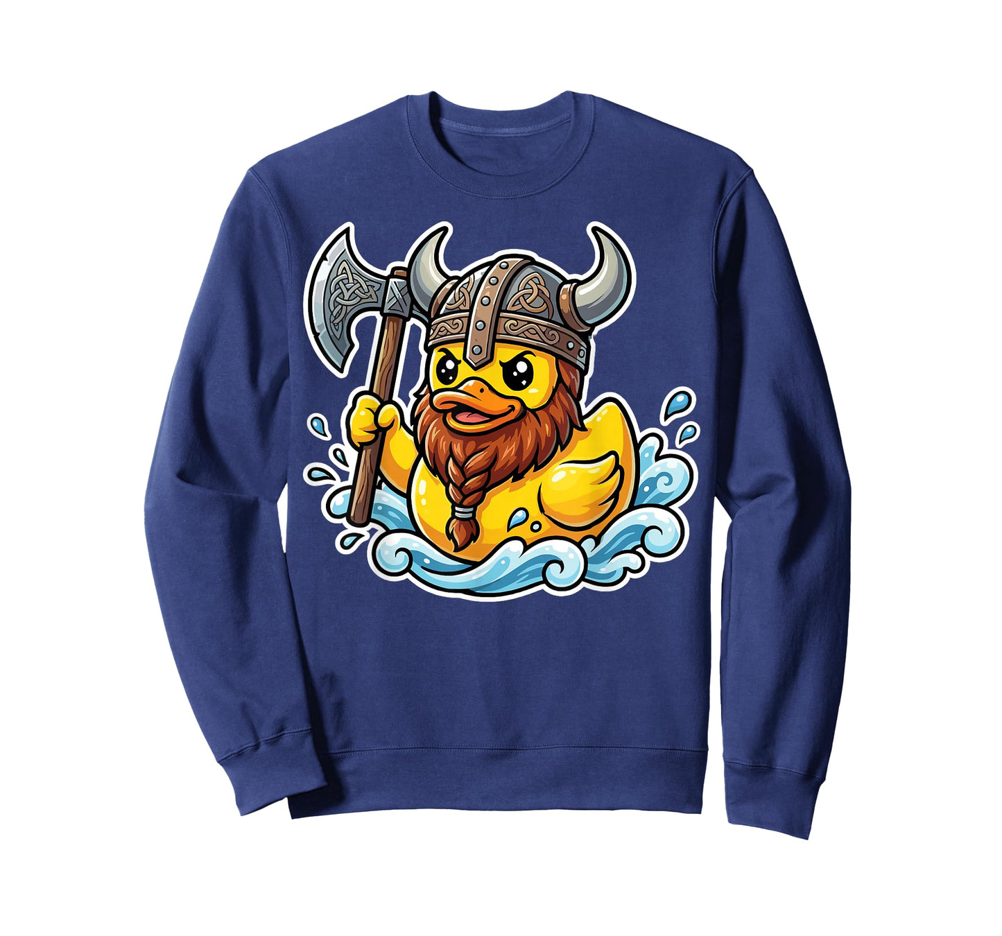 Norse Rubber Duck Viking Warrior Cute Funny Duckling Lover T-Shirt
