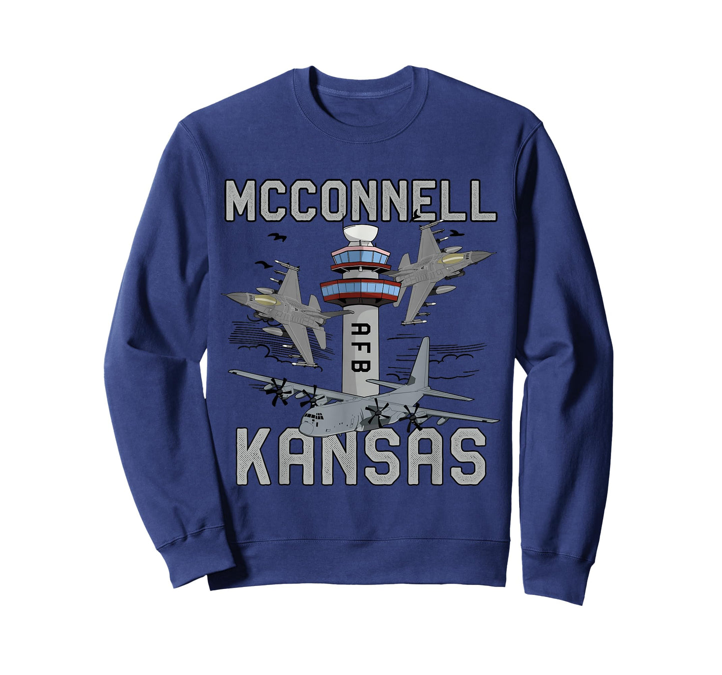 McConnell AFB Kansas Air Force Base Fighter Jets Vintage Tee T-Shirt