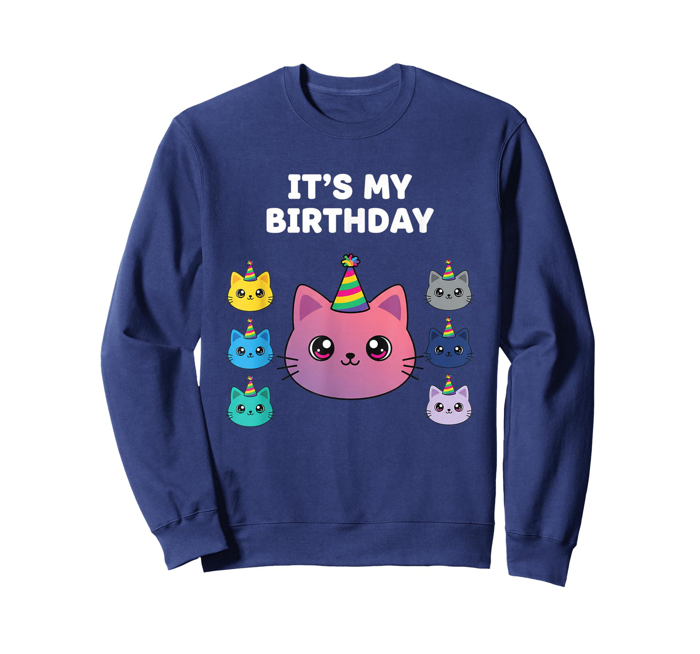 Birthday It's My Birthday Cute Kawaii Cat Party for Kids, Te T-Shirt