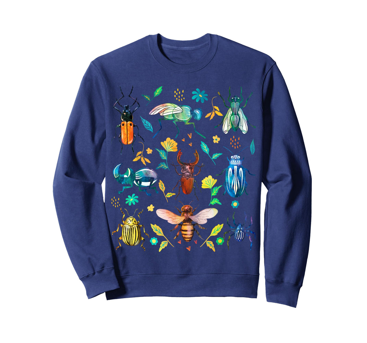 Colorful Insects & Bugs Illustration Entomology Bug Lover T-Shirt