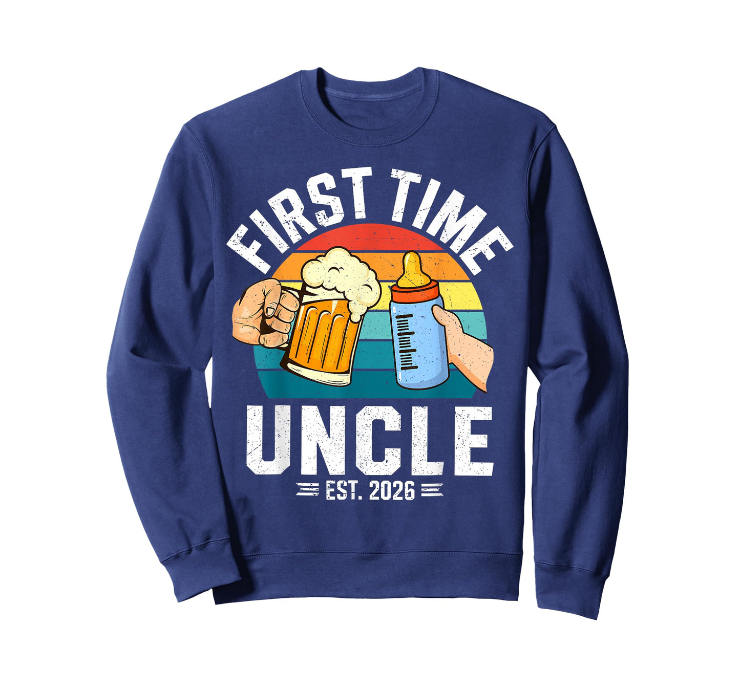 First Time Uncle Est 2026 Baby Announcement Great New Uncle T-Shirt