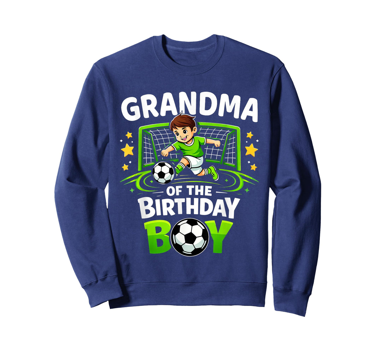 Grandma of The Birthday Boy Soccer Ball Funny Soccer Grandma T-Shirt